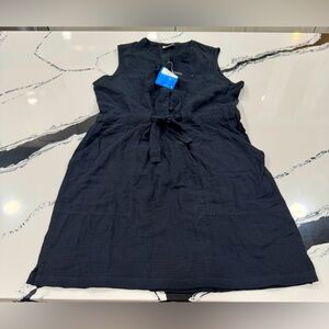 NWT COLUMBIA Womens Holly Hideaway Breezy Cotton Dress Hiking‎ Black - SIZE M